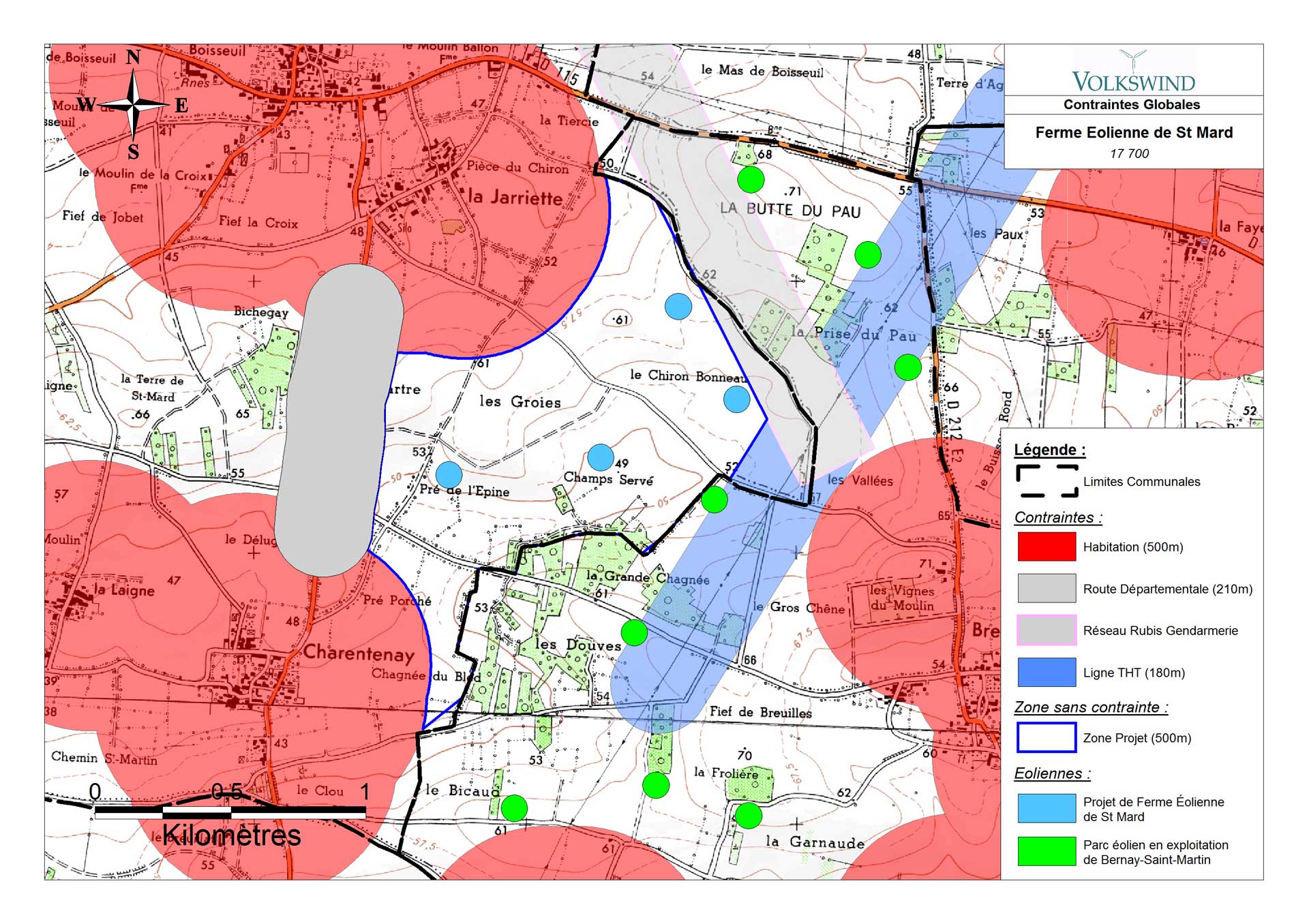 carte des contraintes